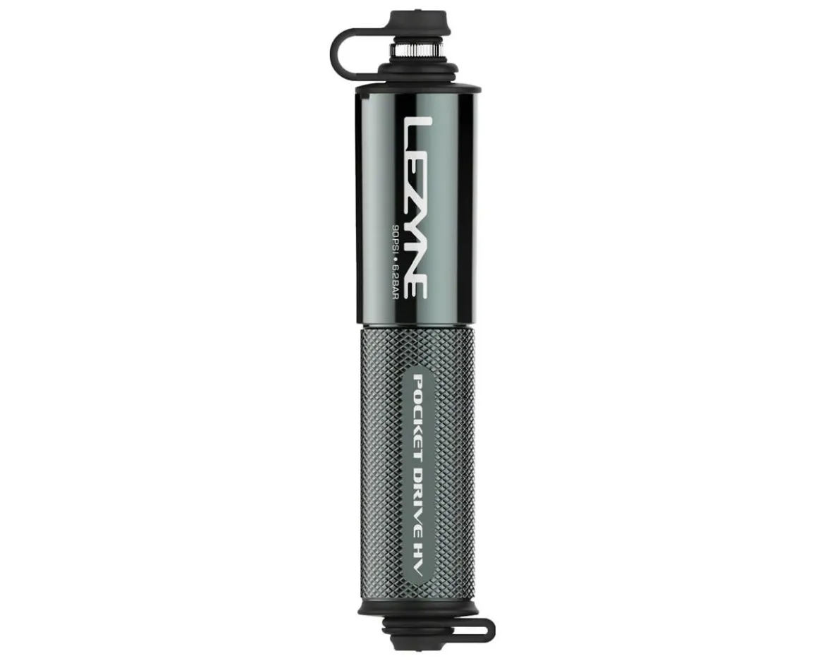Lezyne Pocket Drive HV Frame Pump (Gloss Lite Grey) (High Volume)