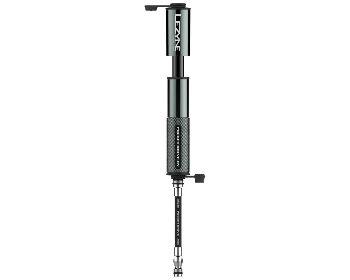 Lezyne Pocket Drive HV Frame Pump (Gloss Lite Grey) (High Volume)