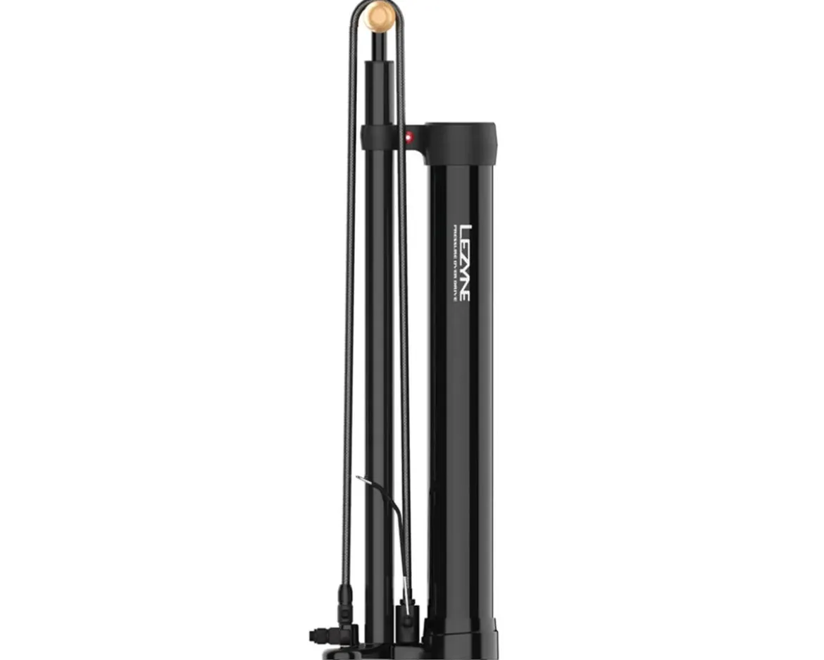 Lezyne Pressure Over Drive Floor Pump (Black) (Analog Gauge)