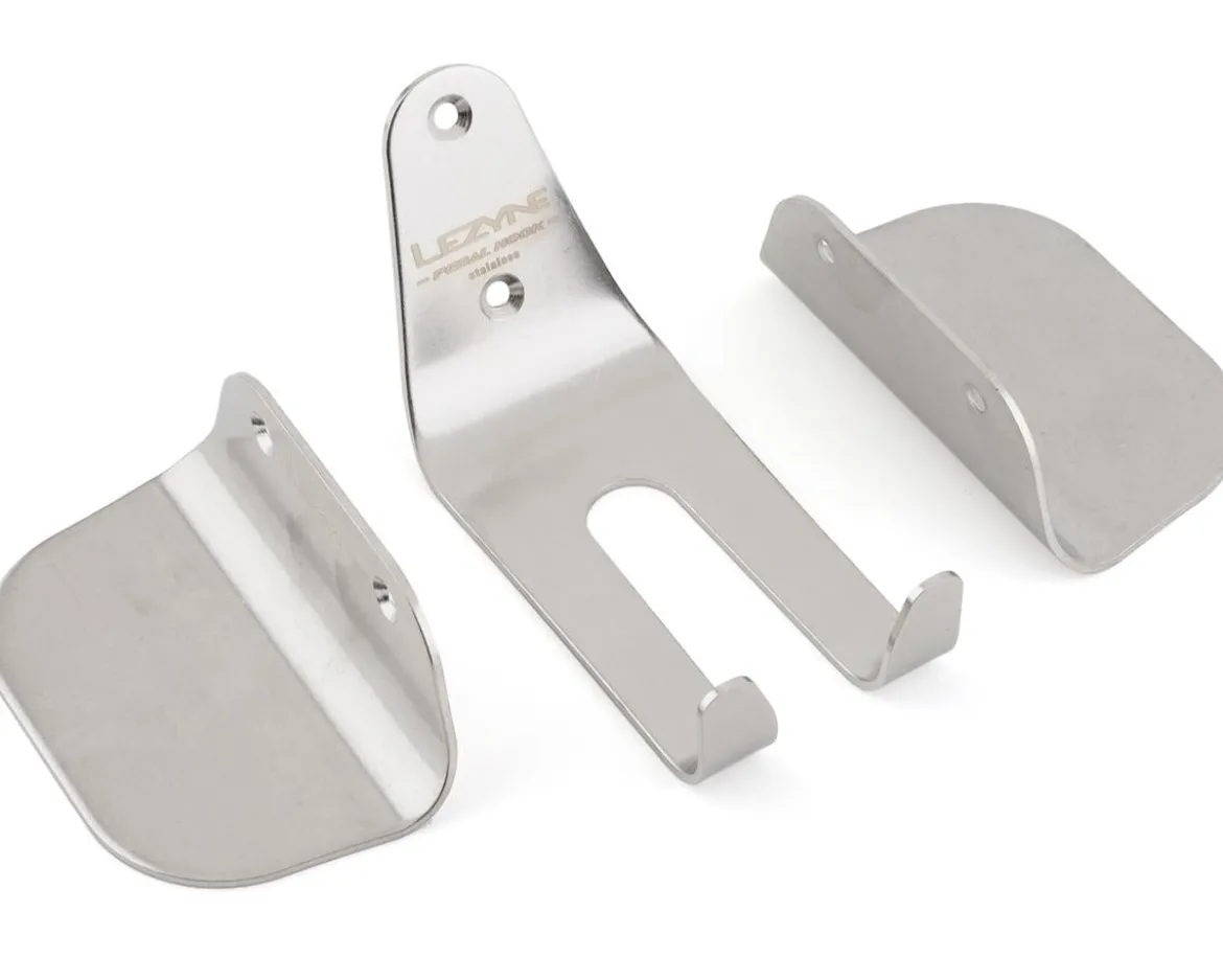 Lezyne Stainless Pedal Hook (Silver) (1 Bike)
