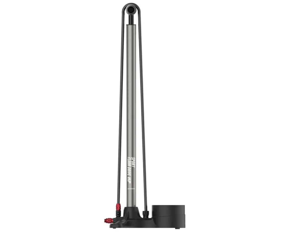 Lezyne Steel Floor Drive Pump (Grey) (ABS-1 Pro Chuck) (Presta/Schrader Valve Compatible)