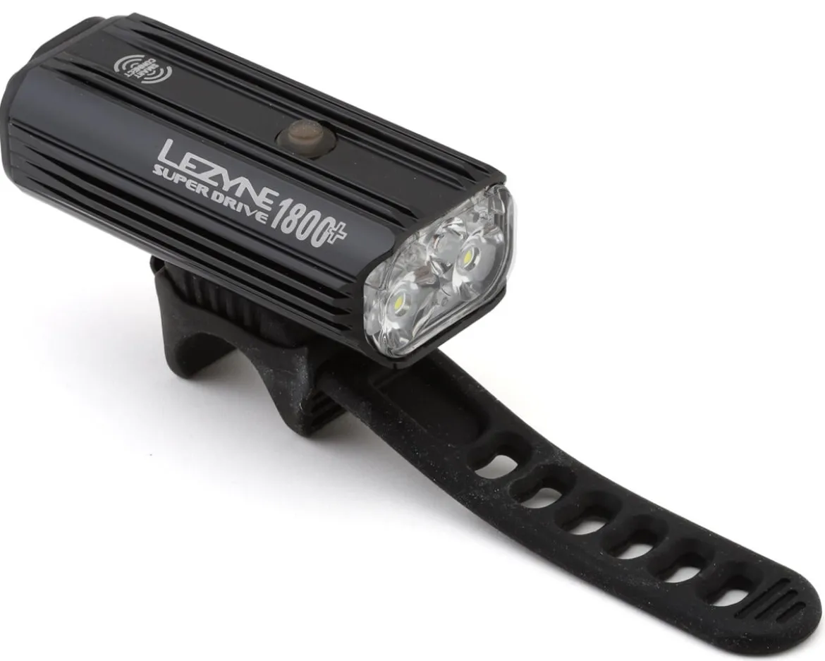 Lezyne Super Drive 1800+ Smart Headlight (Black) (1800 Lumens)