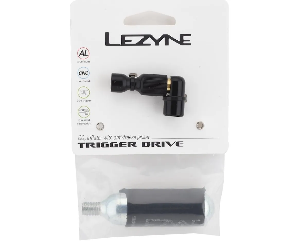 Lezyne Trigger Drive CO2 Inflator (Black) (w/ 16g Cartridge)