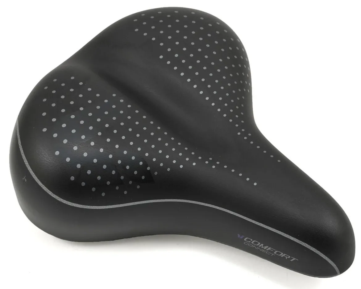 Liv Connect Comfort Women's Saddle (Black) (Steel Rails)