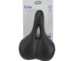 Liv Contact Comfort+ Women's Saddle (Black) (Chromoly Rails)