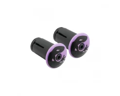 Lizard Skins Handlebar Plugs (Purple) (Pair)