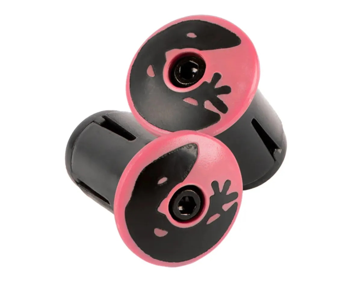 Lizard Skins Handlebar Plugs (Neon Pink) (Pair)