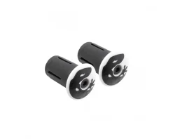 Lizard Skins Handlebar Plugs (White) (Pair)