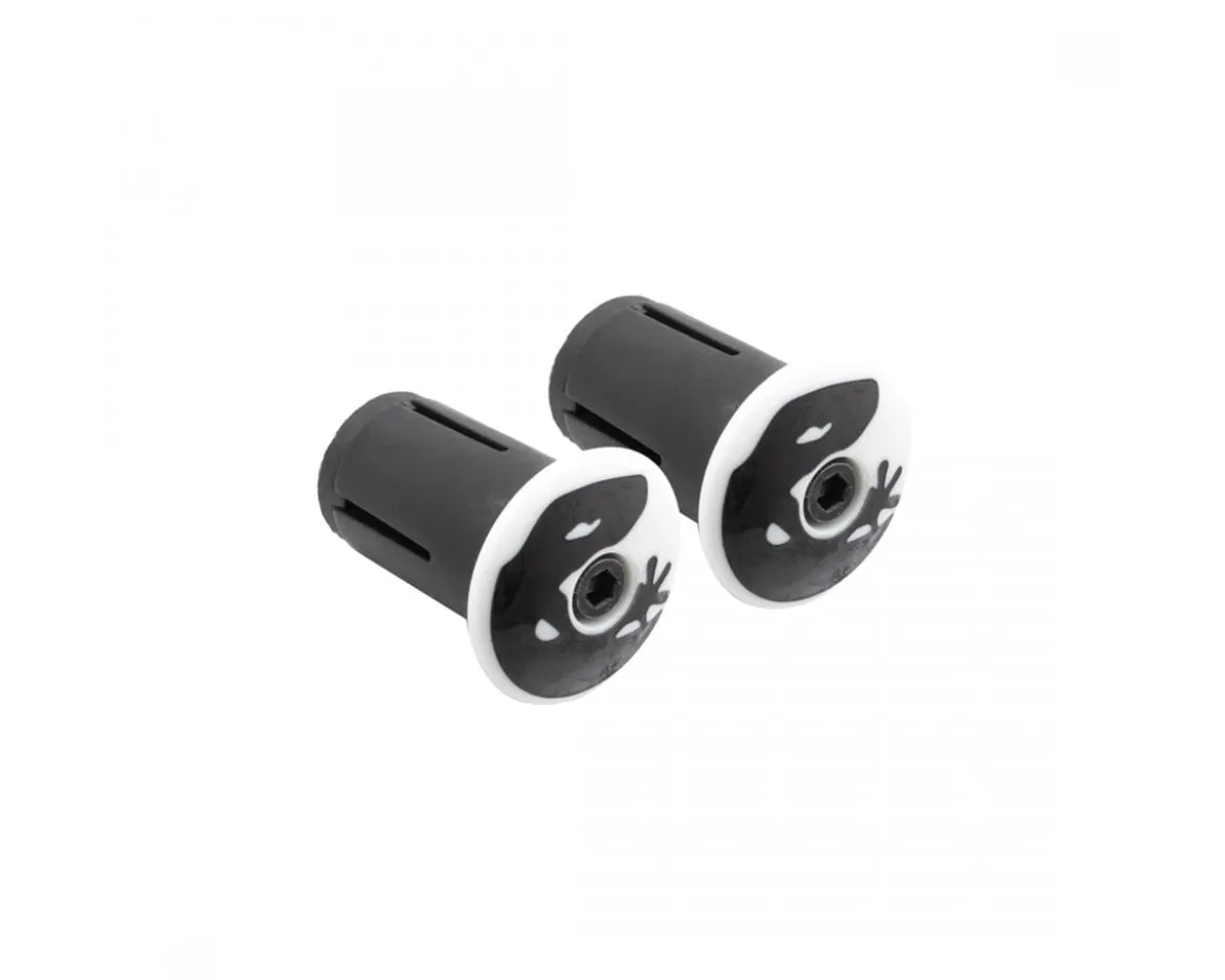 Lizard Skins Handlebar Plugs (White) (Pair)