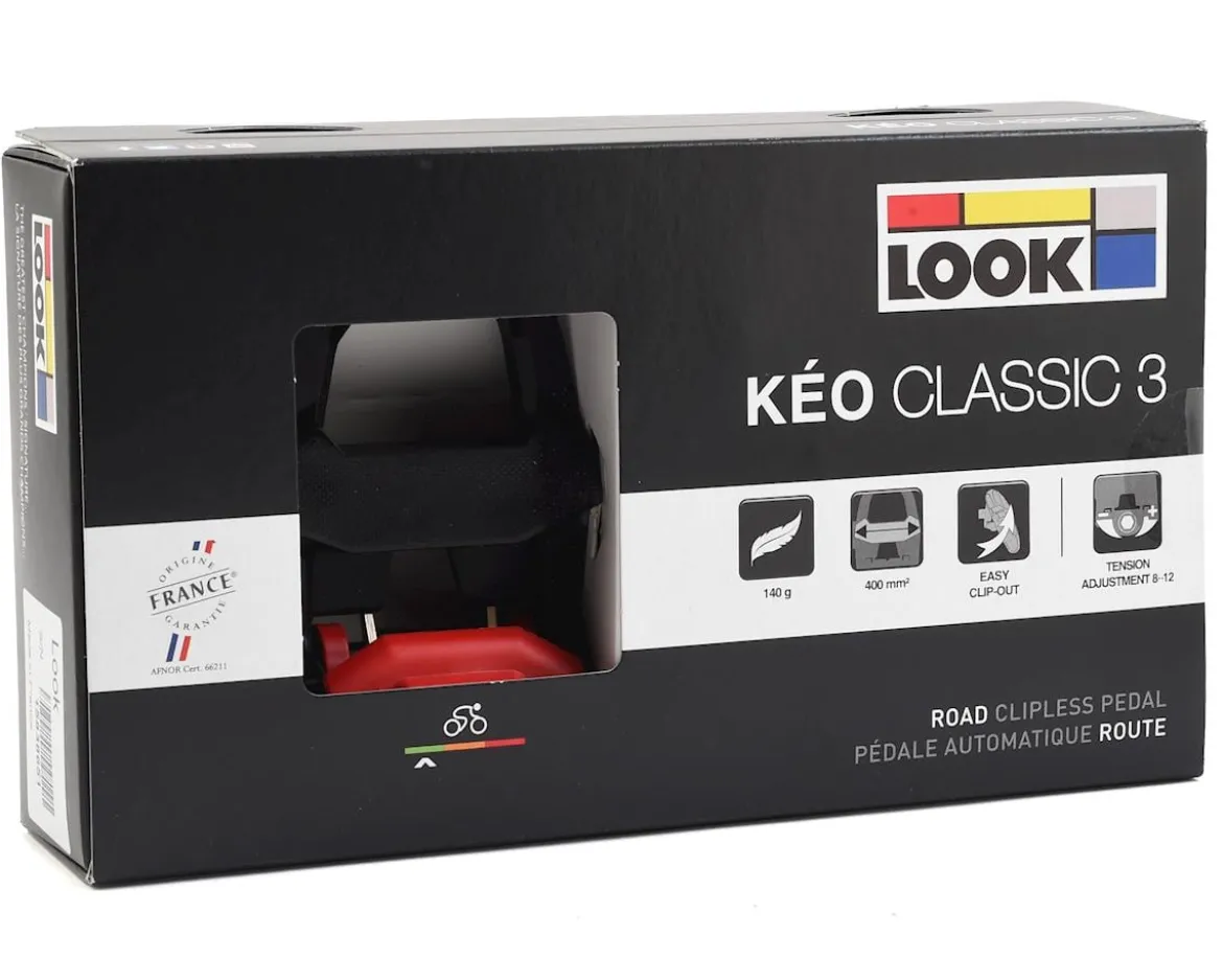 Look Keo Classic 3 Road Pedals (Red) (Limited Edition)