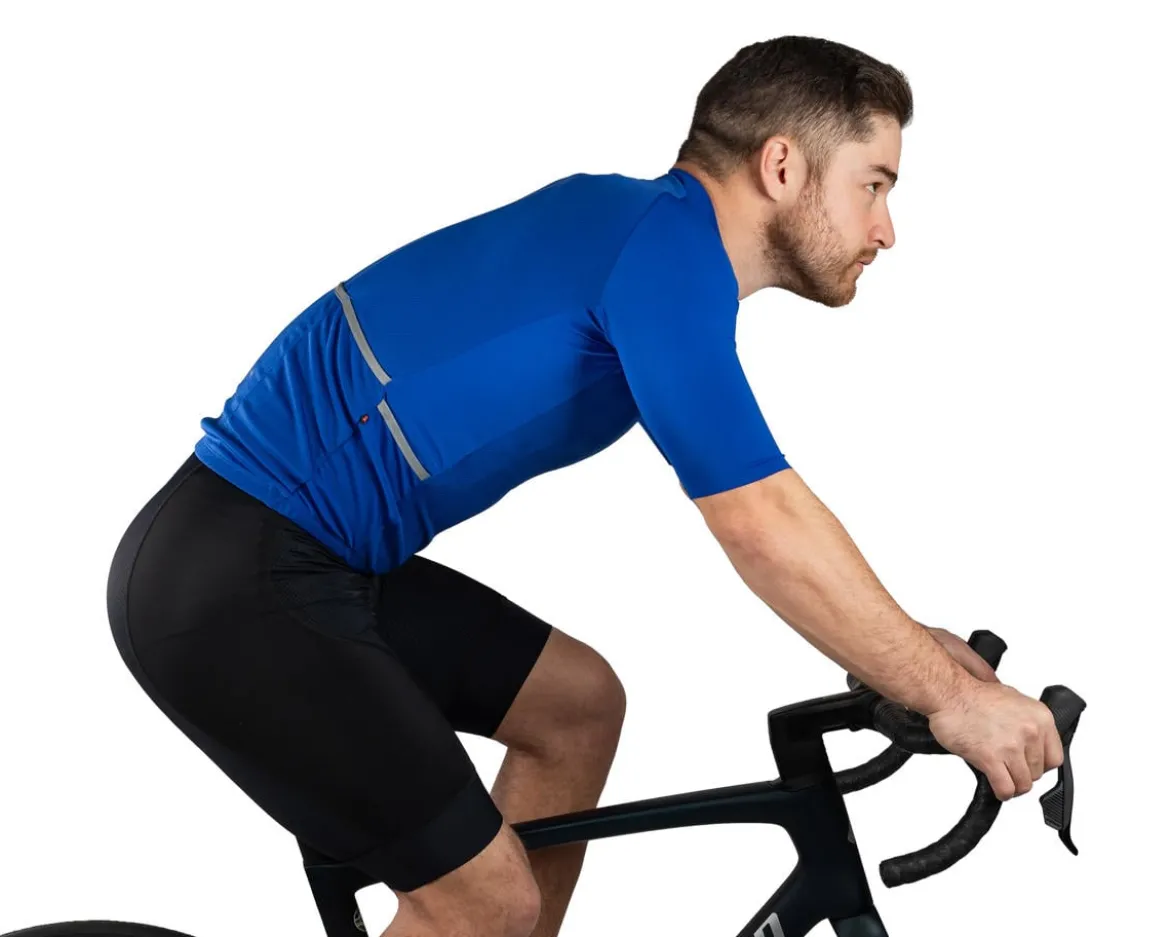 Louis Garneau Lemmon 4 Short Sleeve Jersey (Dark Royal) (XL)