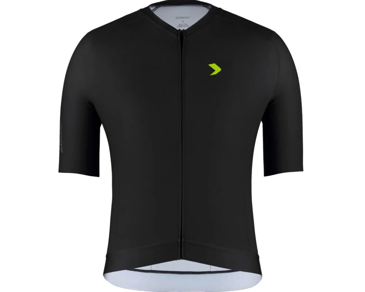 Louis Garneau Speed Evo Short Sleeve Jersey (Black/Lime) (S)