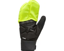 Louis Garneau Super Prestige 3 Gloves (Black/Yellow) (S) (w/ Finger Covers)
