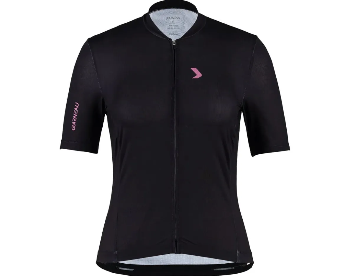 Louis Garneau Women's Classic Eco Short Sleeve Jersey (Black/Antic Pink) (L)