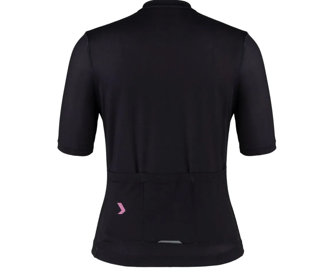 Louis Garneau Women's Classic Eco Short Sleeve Jersey (Black/Antic Pink) (L)