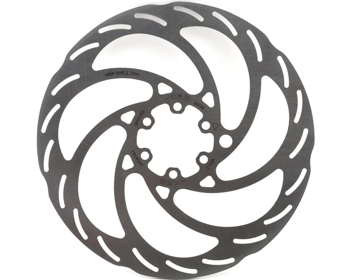 Magura MDR-S Disc Brake Rotor (Silver) (6-Bolt) (180mm) (2.5mm Thick)