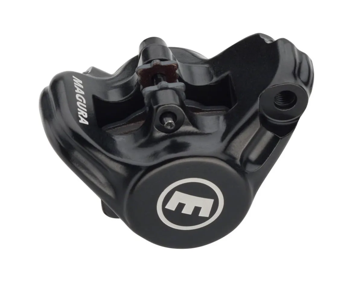 Magura MT C4 ABS FM Disc Brake Caliper (ABS) (Black/Laser Silver) (Flat Mount) (2-Piston)