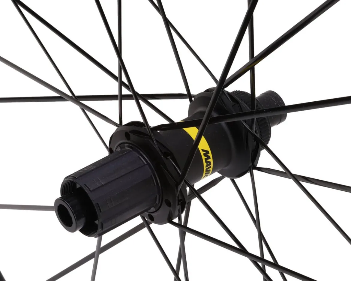 Mavic Ksyrium SL Disc Road Wheelset (Black) (Shimano HG 11/12) (12x100mm, 12x142mm) (700c) (Centerlock) (Tubeless)