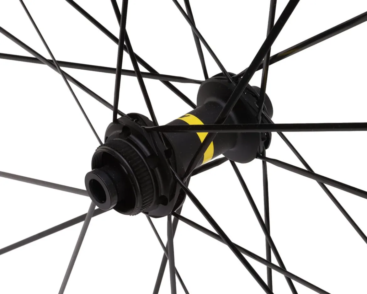 Mavic Ksyrium SL Disc Road Wheelset (Black) (Shimano HG 11/12) (12x100mm, 12x142mm) (700c) (Centerlock) (Tubeless)