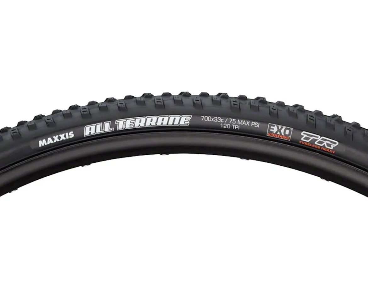 Maxxis All Terrane Tubeless Cross Tire (Black) (700c) (33mm) (Dual/EXO)