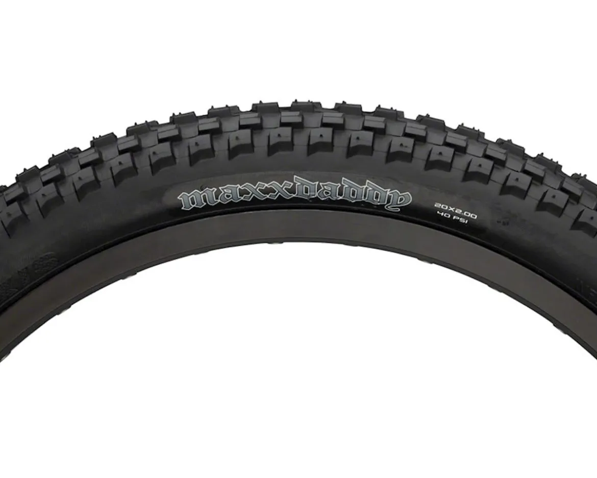 Maxxis MaxxDaddy BMX Tire (Black (20") (2.0") (406 ISO) (Wire) (Single Compound)