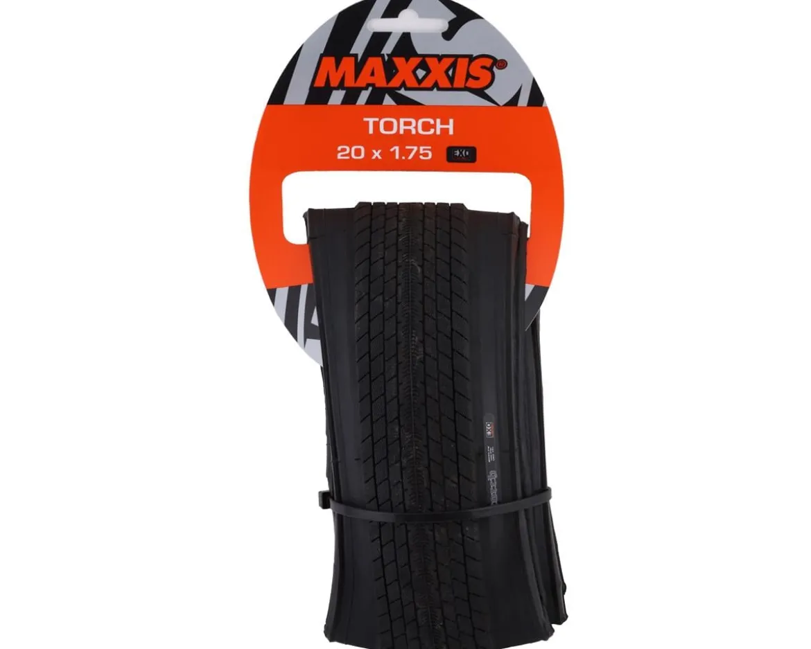 Maxxis Torch BMX Tire (Black) (Folding) (20") (1.75") (Dual/EXO) (406 ISO)