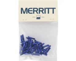 Merritt 14G Alloy Nipples (Blue) (Bag of 40)