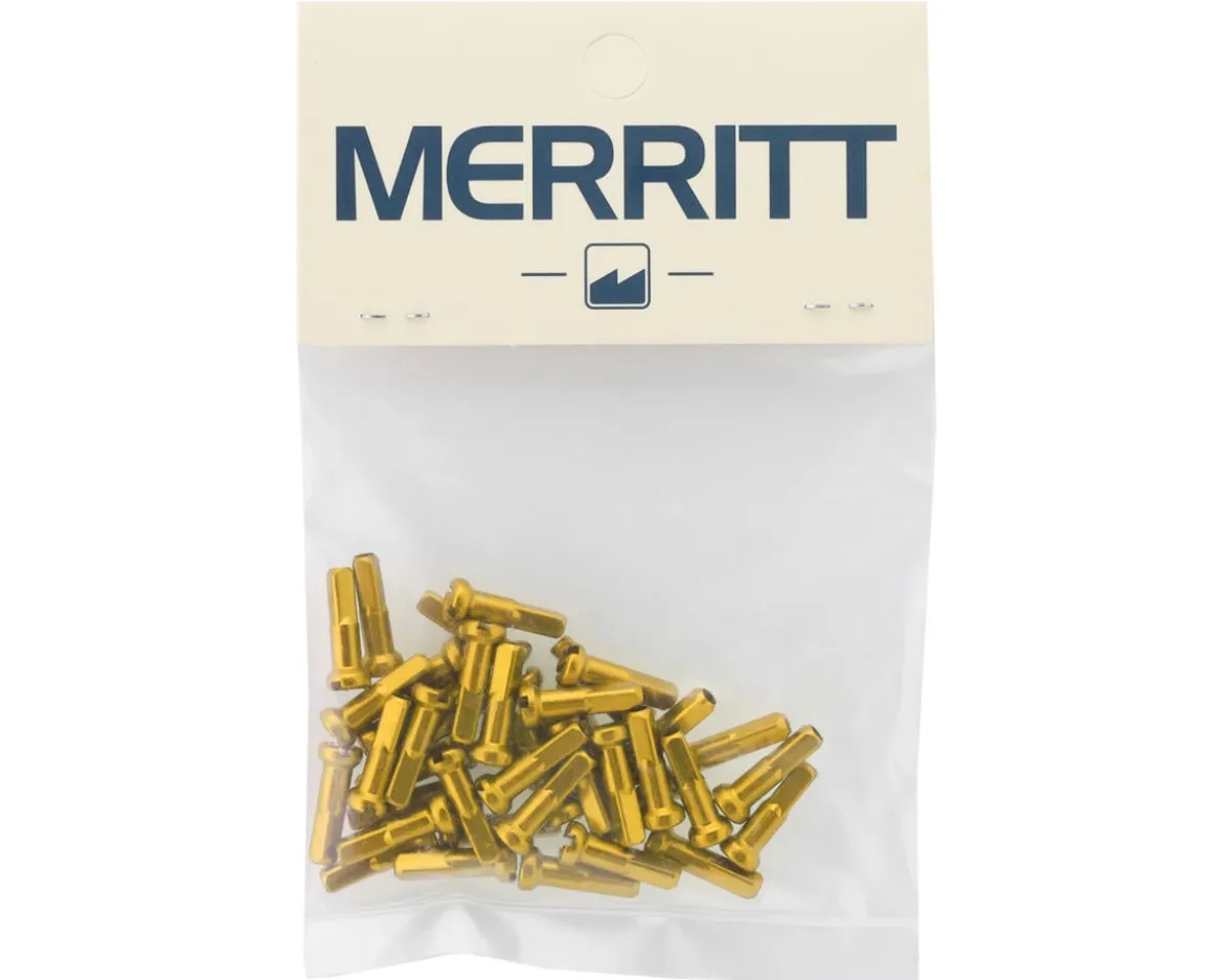 Merritt 14G Alloy Nipples (Bright Gold) (Bag of 40)