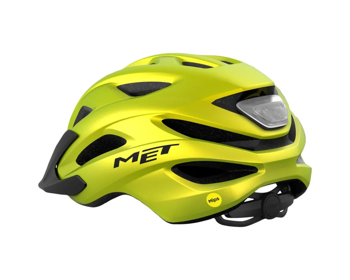 Met Crossover MIPS Helmet (Lime Yellow Metallic Matte) (XL)
