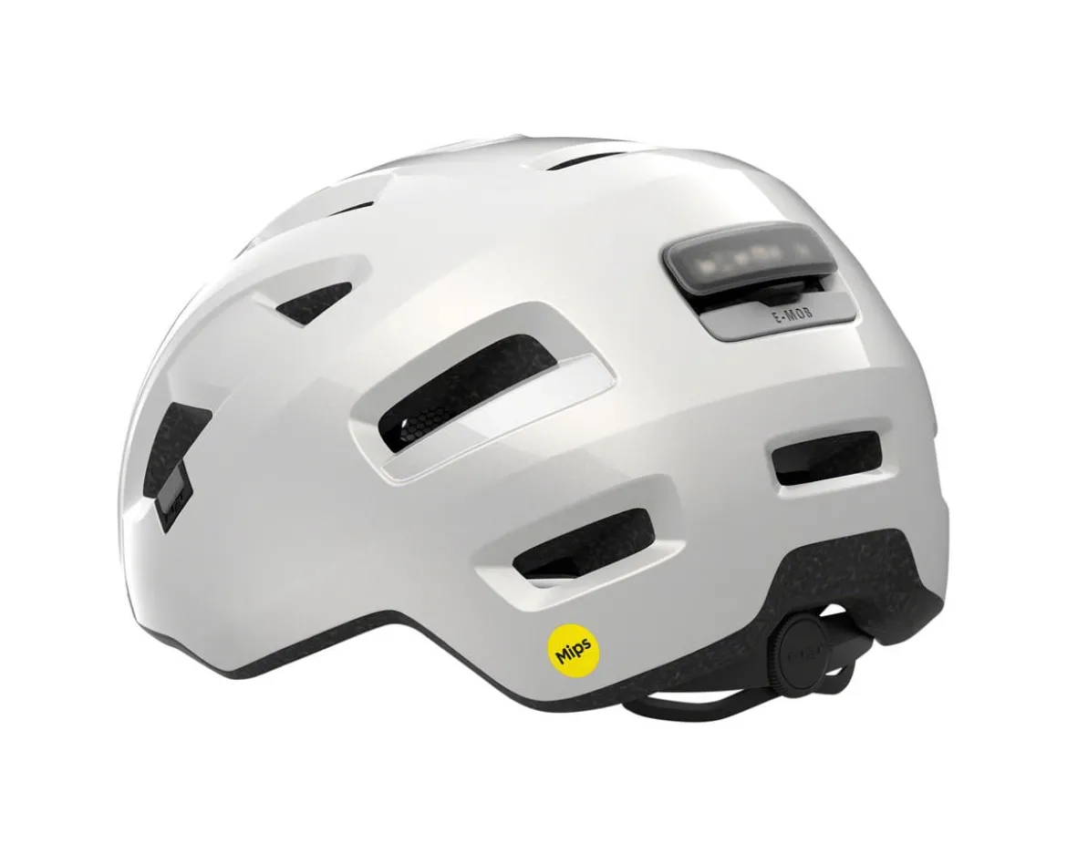 Met E-Mob MIPS Helmet (White Gloss) (L)