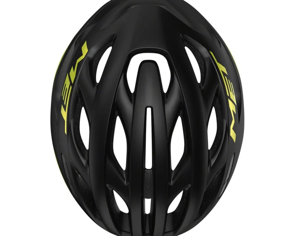 Met Estro MIPS Helmet (Gloss Black/Lime Yellow Metallic) (S)