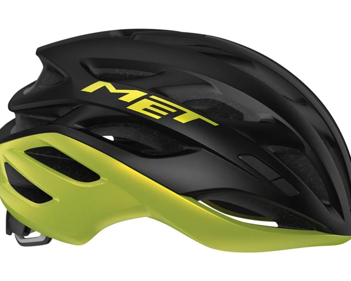 Met Estro MIPS Helmet (Gloss Black/Lime Yellow Metallic) (S)