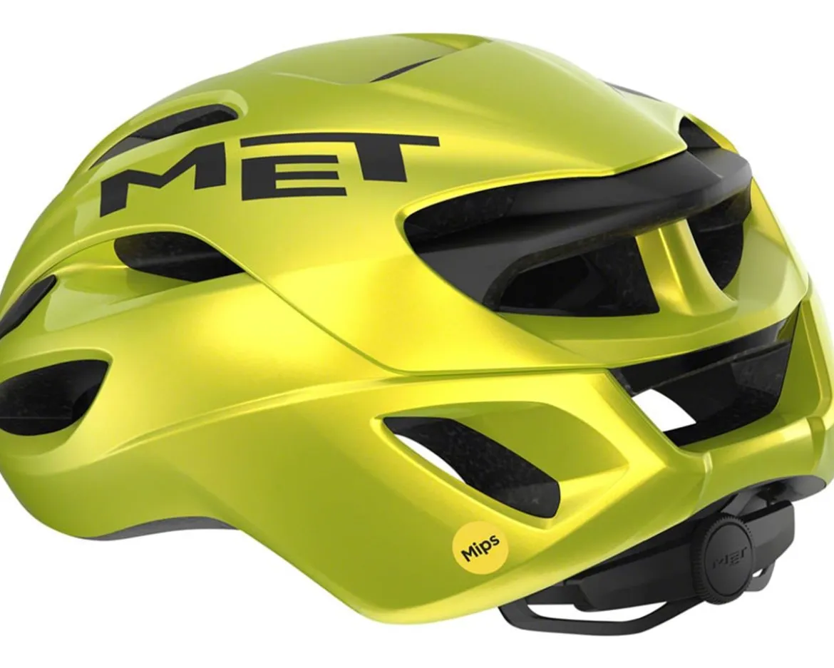 Met Rivale MIPS Helmet (Gloss Lime Yellow Metallic) (S)