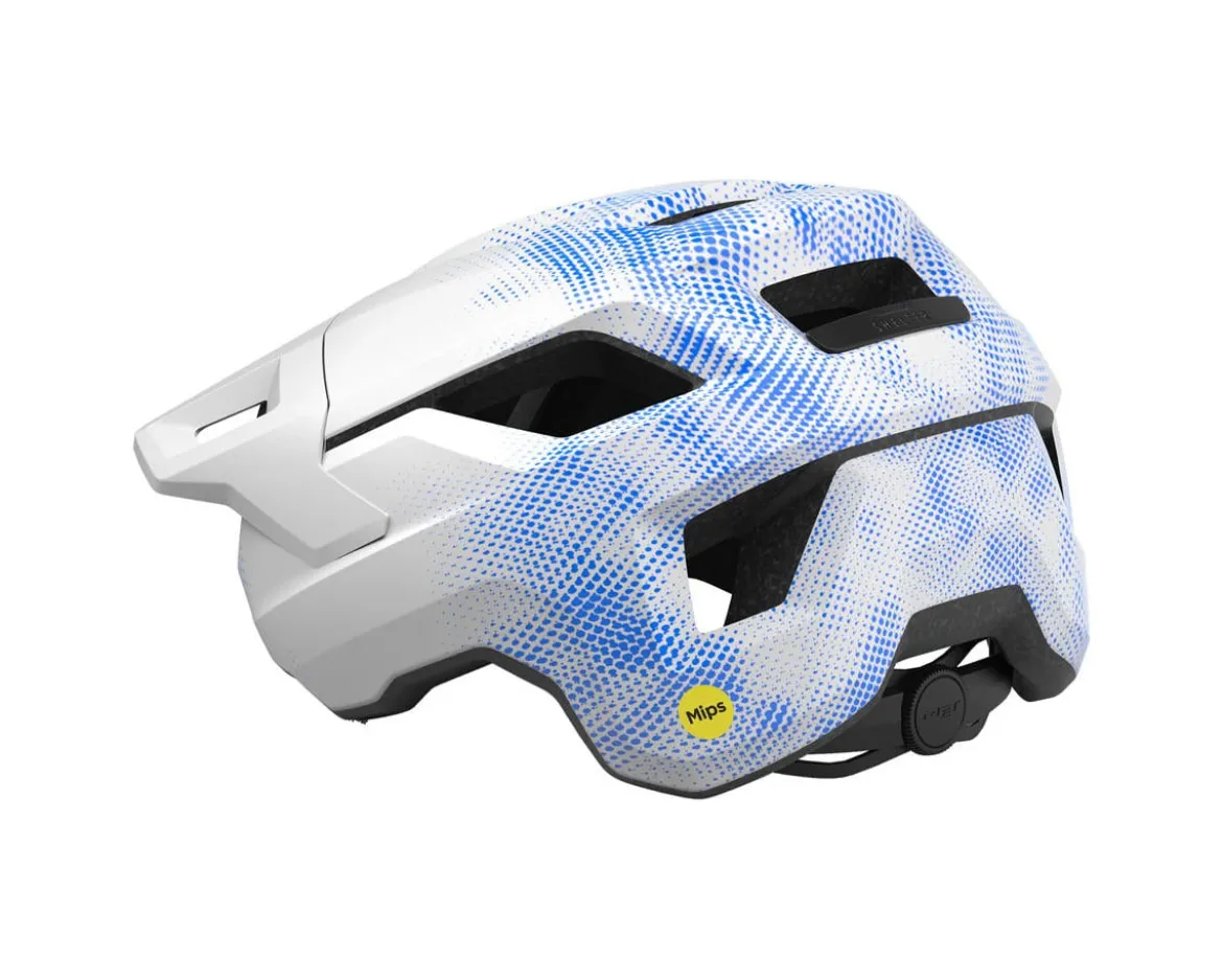 Met Shelter Youth Helmet (White/Blue) (Universal Youth)