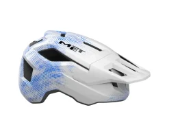Met Shelter Youth Helmet (White/Blue) (Universal Youth)
