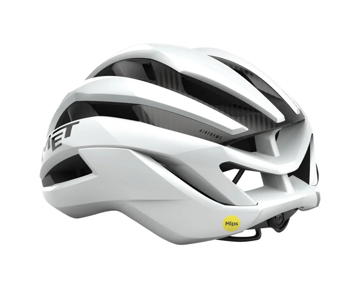 Met Trenta 3K Carbon MIPS Road Helmet (White Gloss) (M)