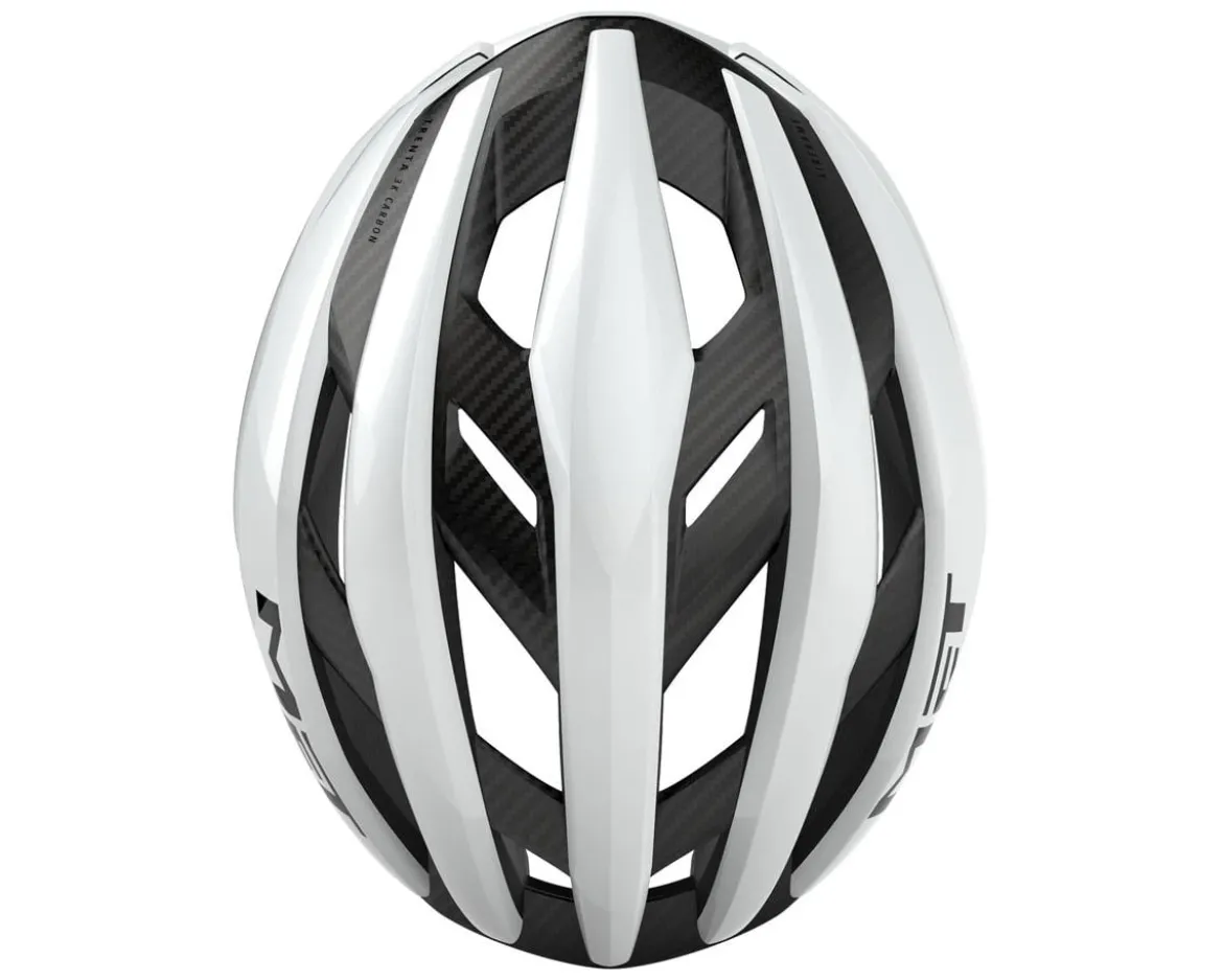 Met Trenta 3K Carbon MIPS Road Helmet (White Gloss) (M)