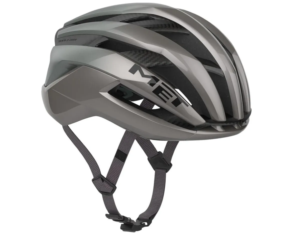 Met Trenta 3K Carbon MIPS Road Helmet (Opal Grey) (M)
