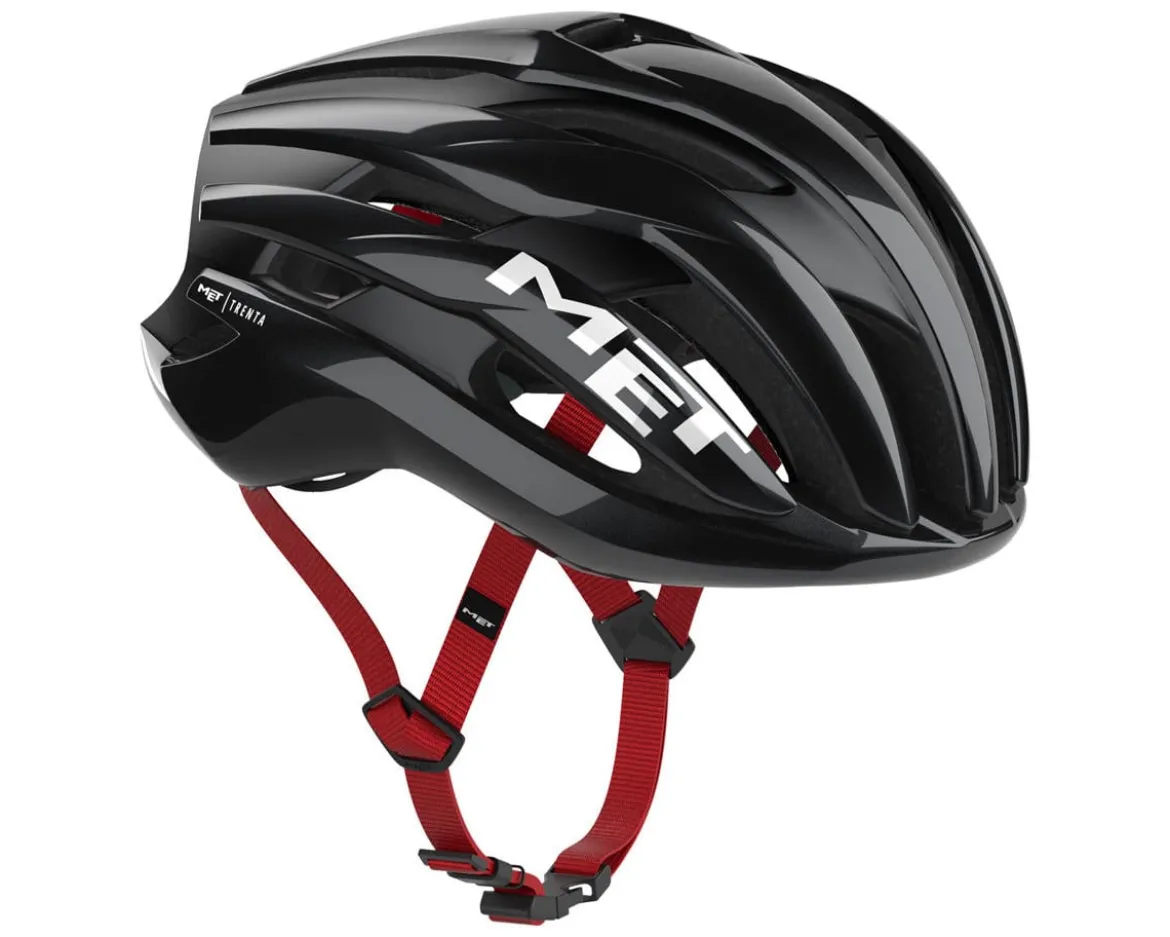 Met Trenta MIPS Road Helmet (Black/Red Gloss) (L)