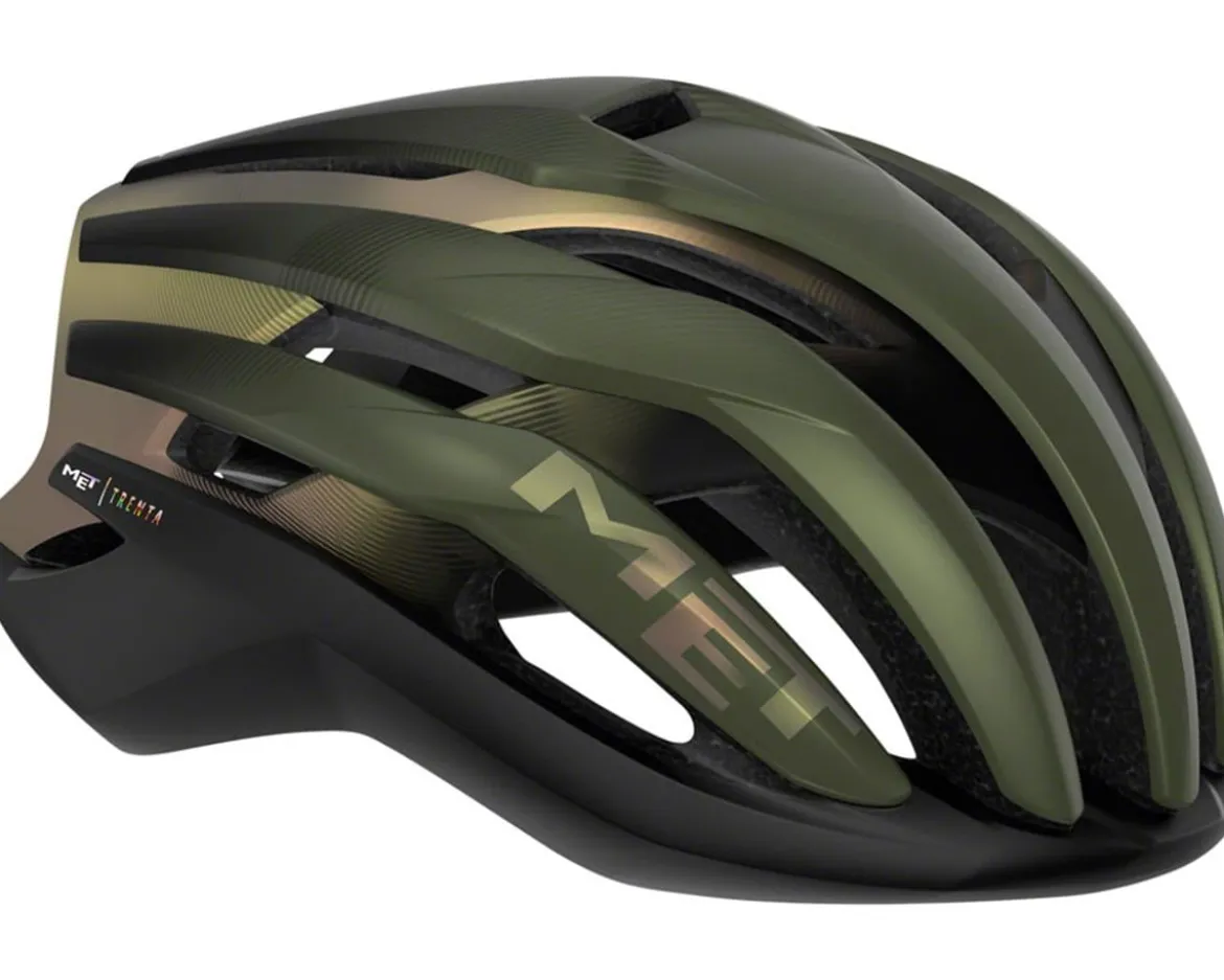 Met Trenta MIPS Road Helmet (Matte Olive Iridescent) (L)