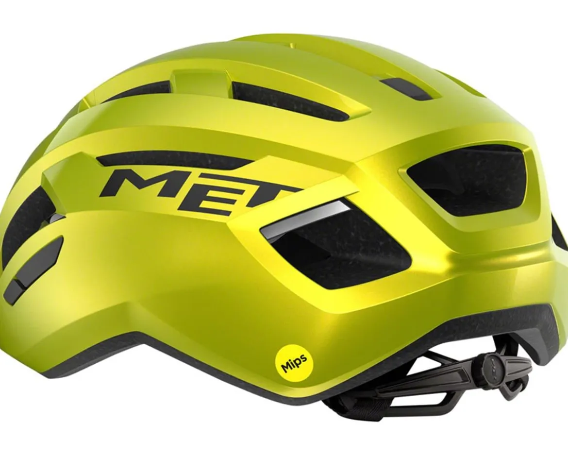 Met Vinci MIPS Road Helmet (Gloss Lime Yellow Metallic) (S)