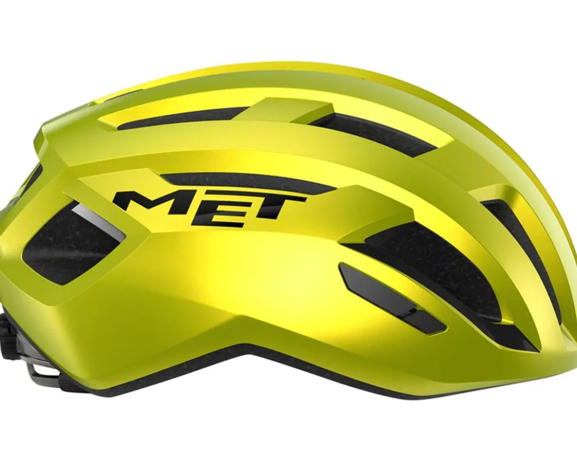 Met Vinci MIPS Road Helmet (Gloss Lime Yellow Metallic) (S)