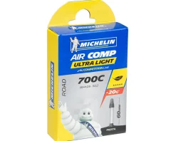 Michelin 700c AirComp Ultra Light Inner Tube (Presta) (18 - 25mm) (60mm)