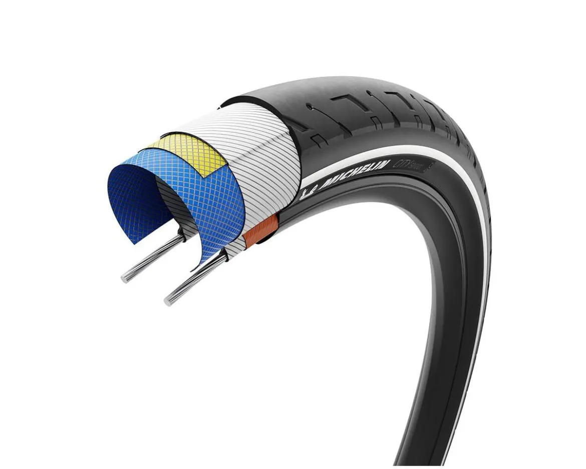 Michelin City Street Road Tire (Black) (Performance Line) (27.5") (2.4") (Wire) (MAGI-X)