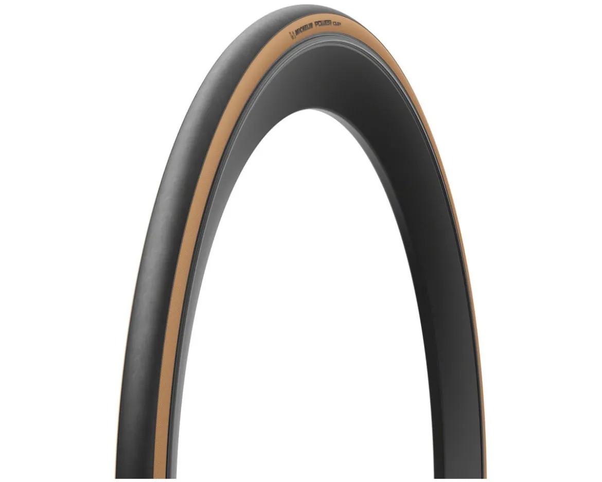 Michelin Power Cup Road Tire (Tan Wall) (700c) (25mm) (Folding) (Tube-Type)