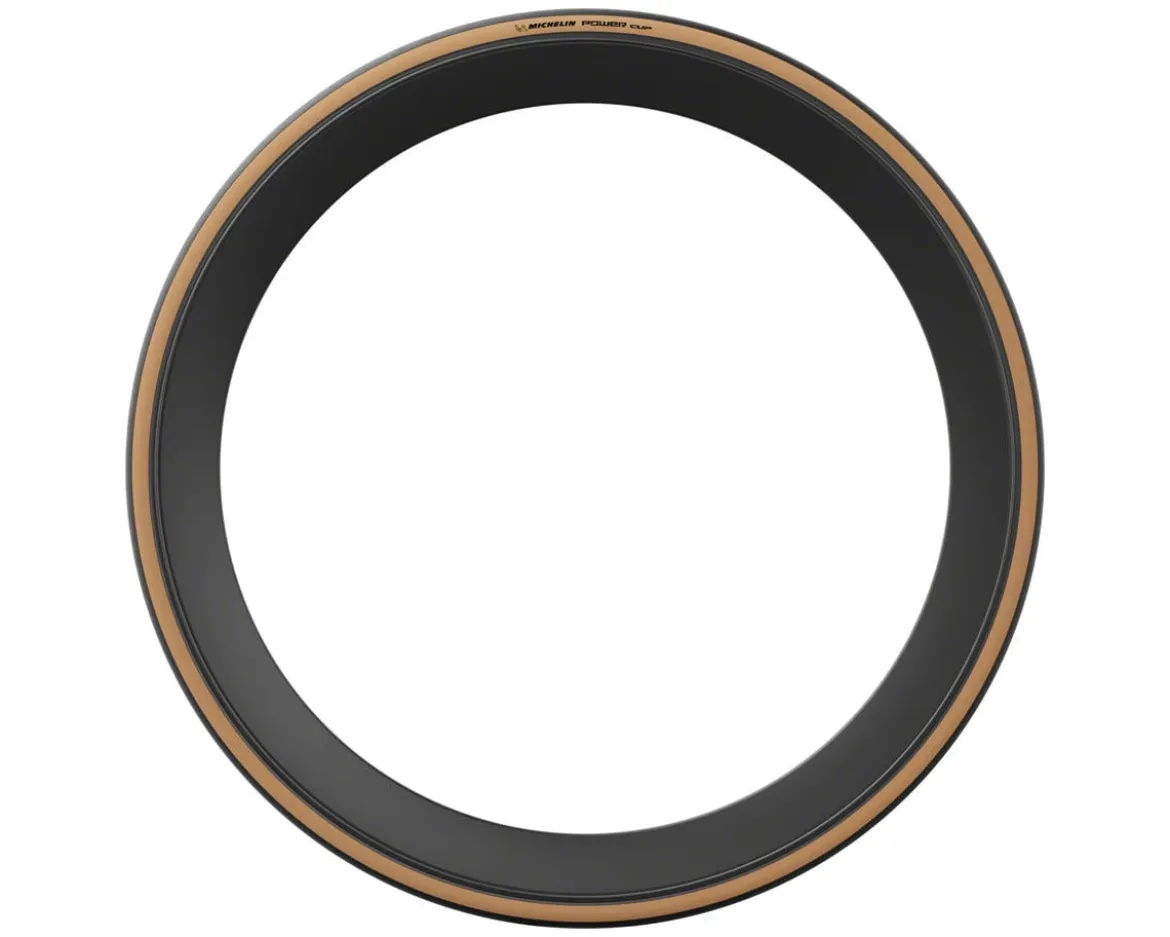 Michelin Power Cup Road Tire (Tan Wall) (700c) (25mm) (Folding) (Tube-Type)