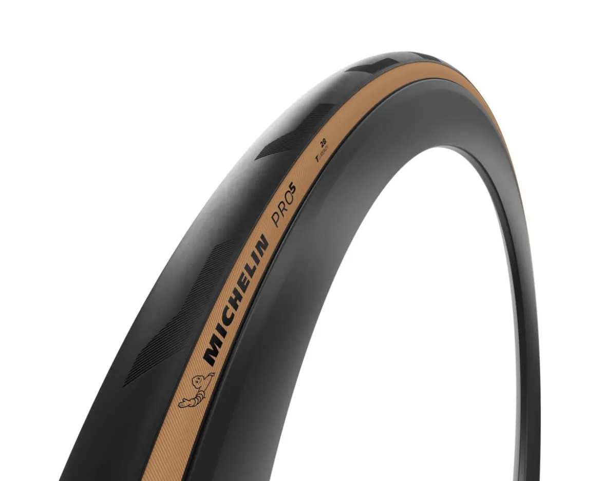 Michelin Pro 5 TLR Road Tire (Classic/Tan Wall) (700c) (28mm)