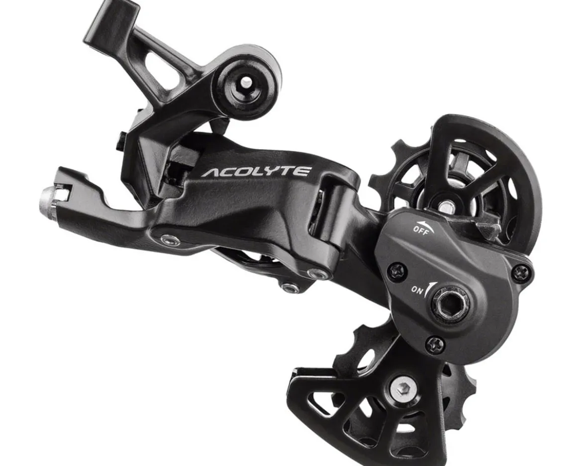 Microshift Acolyte Super Short Rear Derailleur (Black) (1 x 8 Speed) (Short Cage) (w/ Clutch)