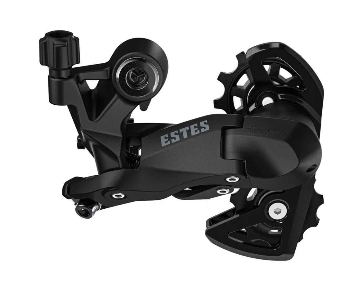 Microshift Estes Rear Derailleur (Black) (7/8/9 Speed) (Super Short Cage) (For 1x) (For 20" Wheels)