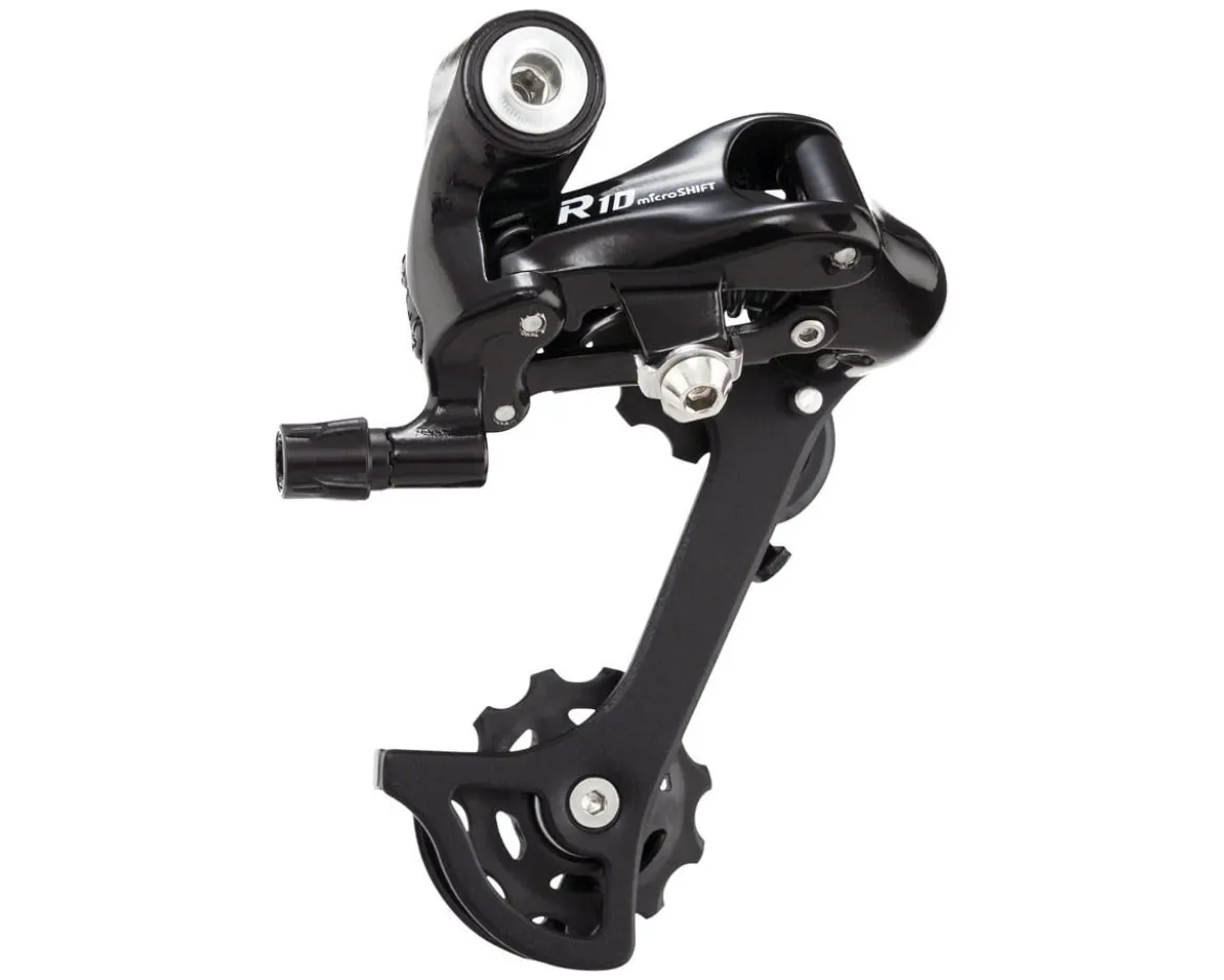 Microshift R10 Rear Derailleur (Black) (10 Speed) (Medium Cage) (Shimano Compatible)